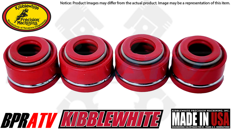 Honda TRX700 TRX700XX TRX 700 XX Kibblewhite Red Viton Valve Seals Set of 4 Four