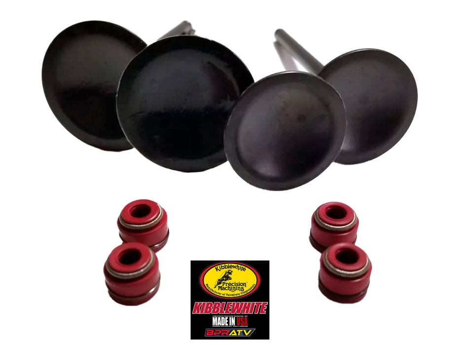 Honda CRF450R CRF 450R Kibblewhite Head Intake & Exhaust Valves RED Seals '09-12