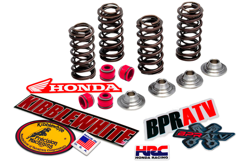 85 86 Honda ATC350X Valve Spring Kit + RED Seals Ti Retainers by Kibblewhite USA