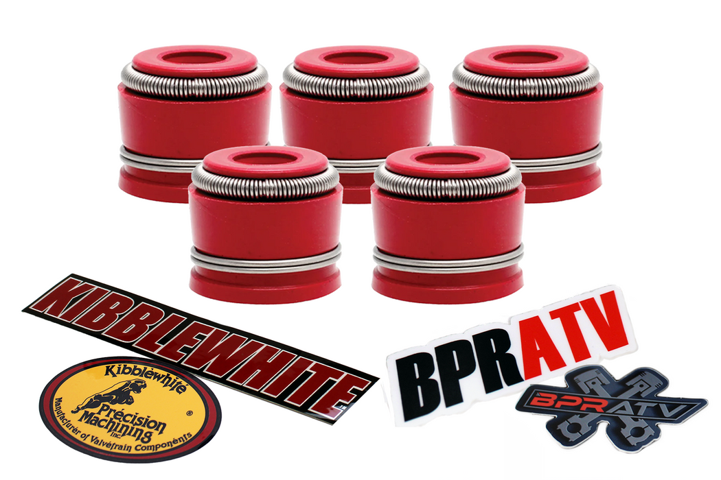 Kibblewhite Intake Exhaust Valve RED Viton Seals Kawasaki Ninja ZRX 1100 RX1200R