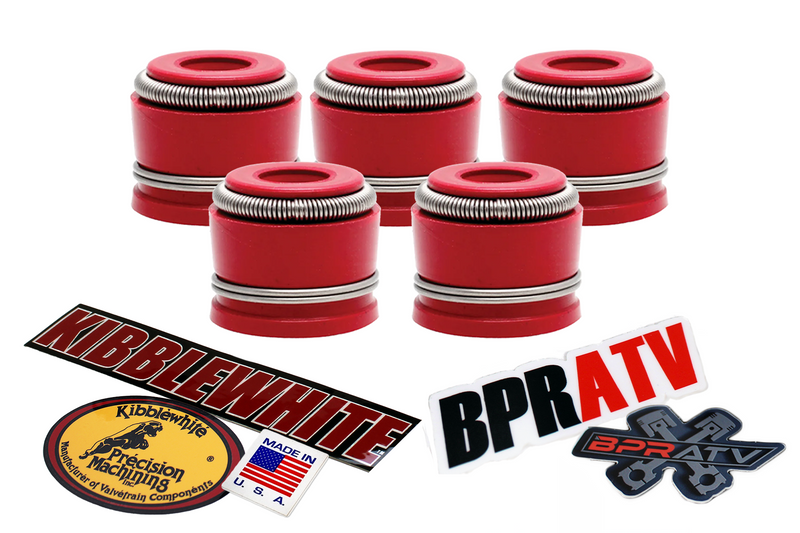 Yamaha YZ450F YZ 450F Kibblewhite RED Viton Valve Stem Seals Seal Set of 5 03-09