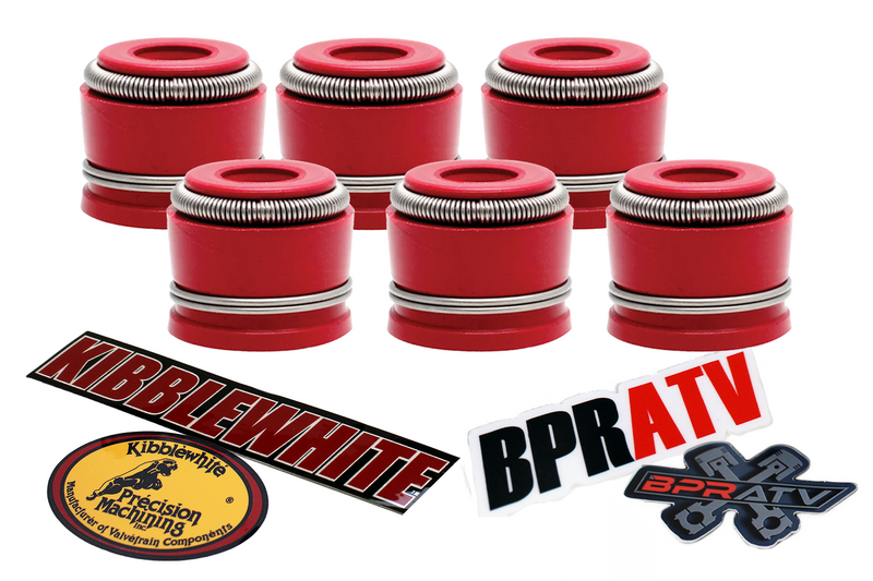 Kibblewhite Head Intake & Exhaust Valve RED Seals Kawasaki Ninja 500R '1987-2009