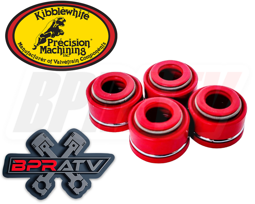 98-02 Yamaha YZ426F YZ 400F Kibblewhite RED Viton Valve Stem Seals Seal Set of 5