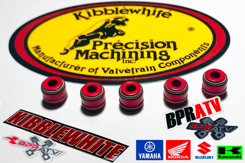 Yamaha YZ250F WR250F Kibblewhite Titanium Intake Exhaust Valves RED Viton Seals!