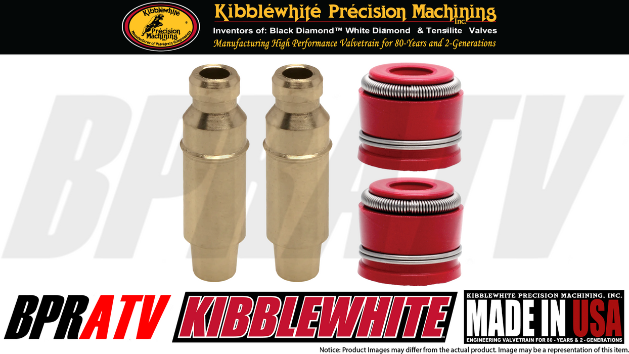 Kibblewhite Intake and Exhaust Valve Guides and Seals For Yamaha Raptor 250 250R