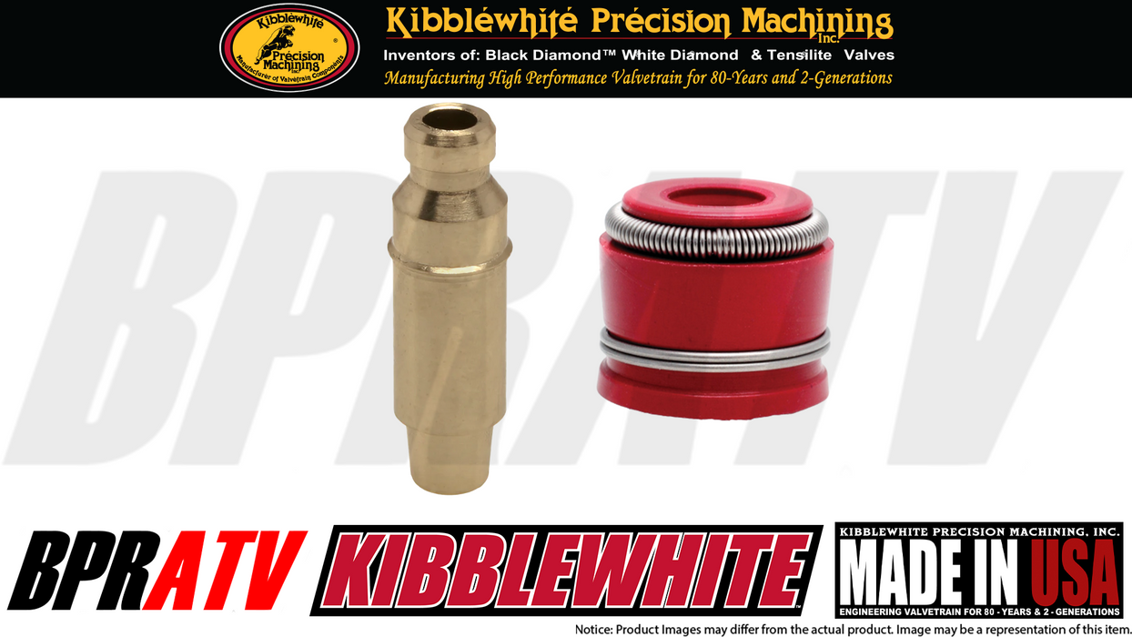 Kibblewhite Intake and Exhaust Valve Guides and Seals For Yamaha Raptor 250 250R