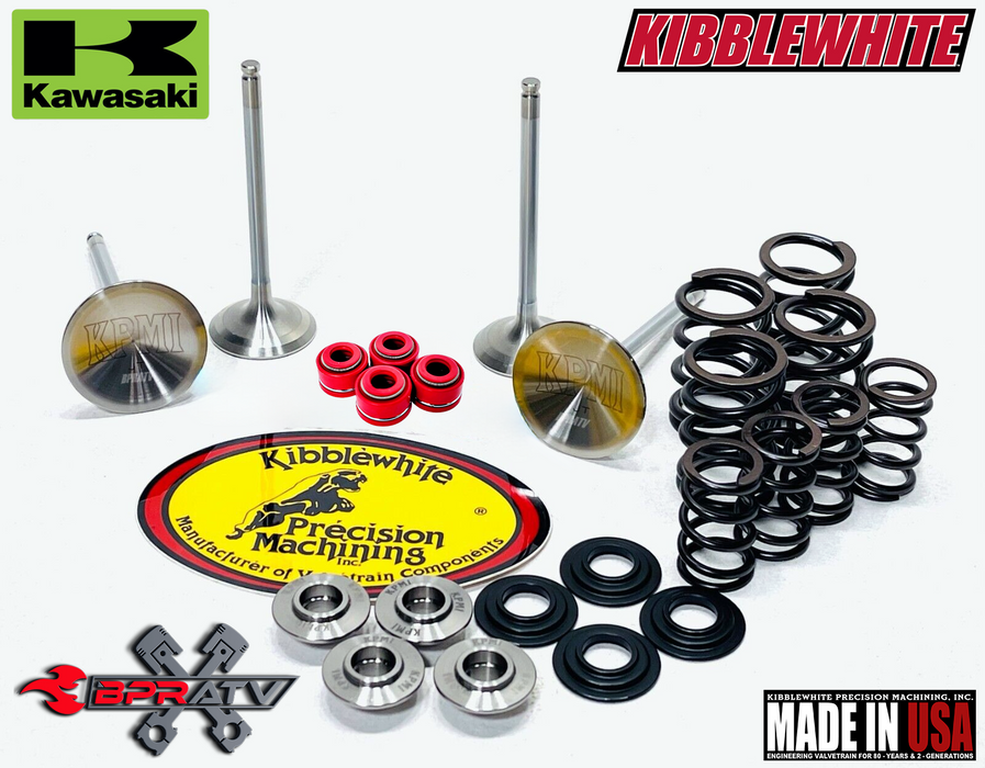 Kawasaki KX250F KX 250F Kibblewhite Intake Exhaust Valves & TITANIUM Spring Kit