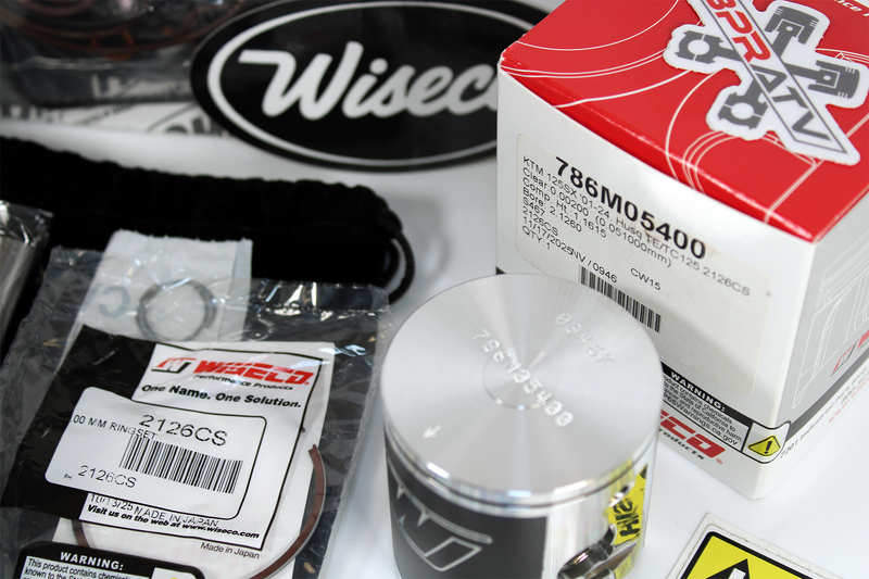 KTM 125 SXF XCF Husqvarna FC FX GasGas MC Top End Rebuild Kit 54mm Wiseco Piston