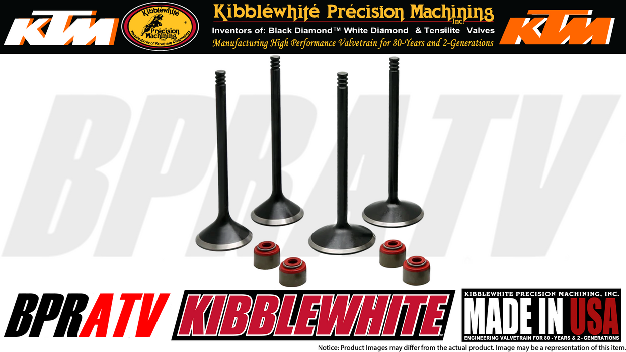 13-17 KTM 450 XC-F XCF 450 Kibblewhite Intake Valves Exhaust Valve Kit RED Seals