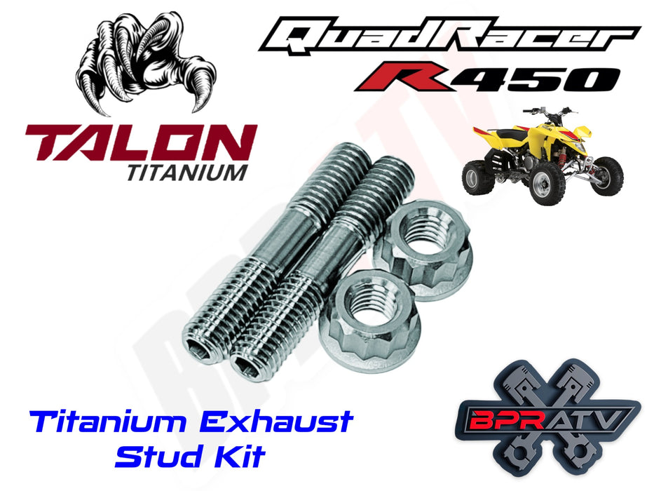 Suzuki LTR450 LTR 450 BPR ATV Titanium Heavy Duty Exhaust Head Pipe Studs Bolts