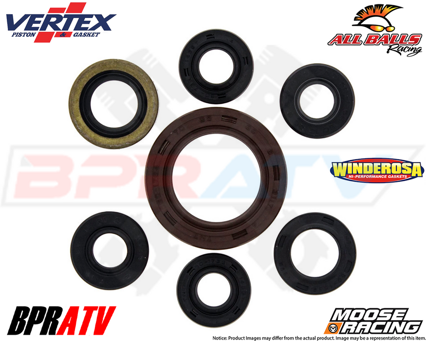 Suzuki LTZ400 KFX400 Hot Rods STD Bottom End Rebuild Kit Vertex Gaskets Seal Kit