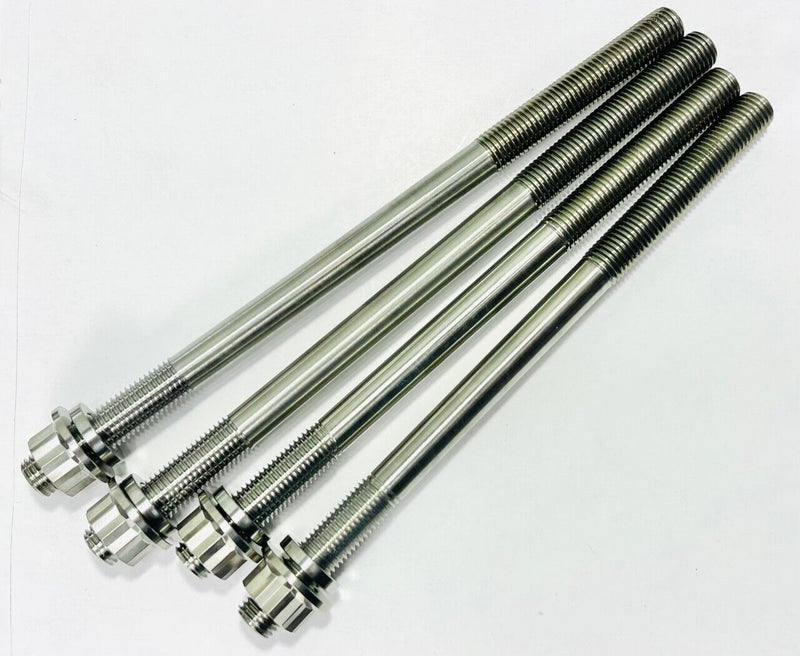 Best Yamaha YFZ450 YFZ 450 CARB Head Studs Titanium Cylinder Head Bolts Nut Kit
