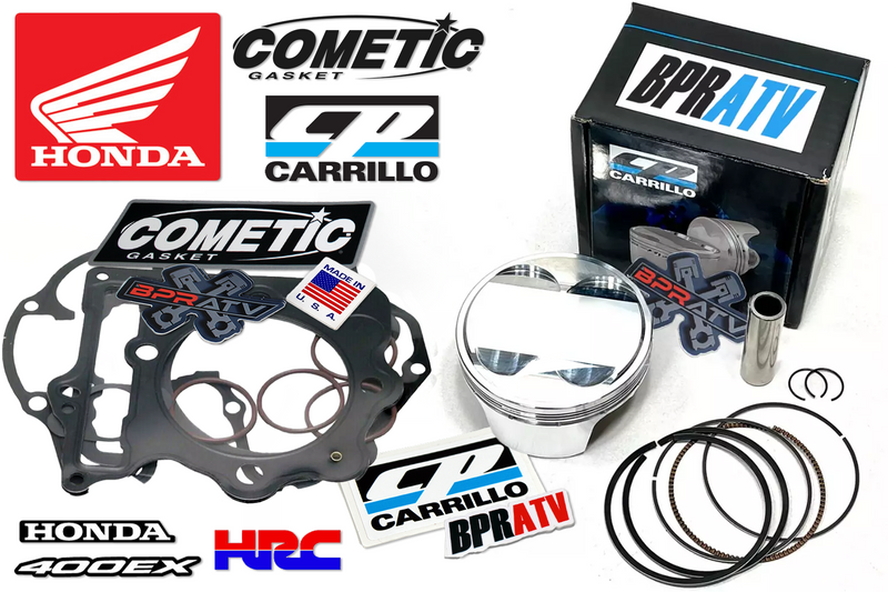 Honda 400EX 400X XR400 Top End Rebuild Kit Stock CP Piston NGK Plug Cometic Set