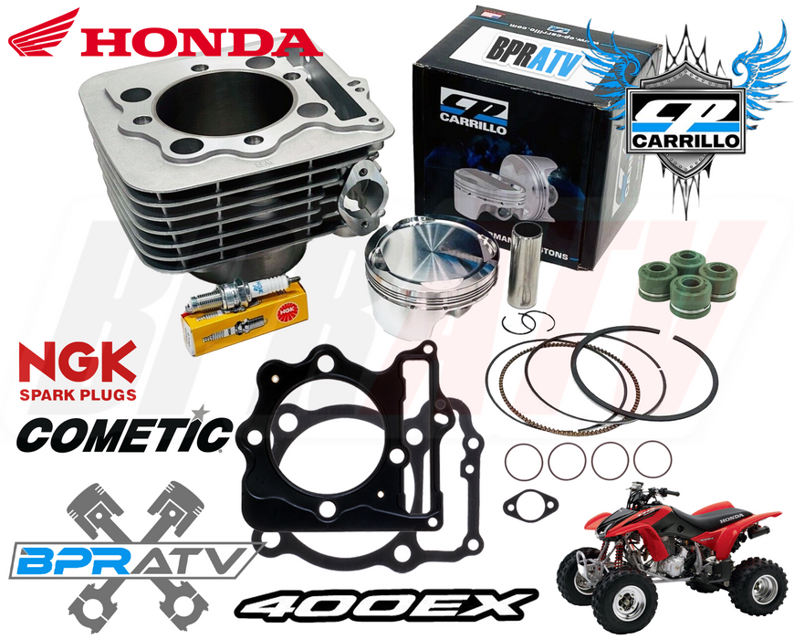 Honda 400EX 400X XR400 Top End Rebuild Kit CP 11:1 Piston Gaskets Cylinder NGK🔥