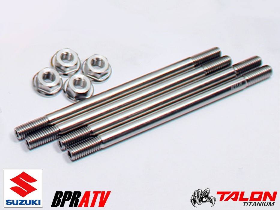 BPRATV Suzuki LT80 LT 80 Stud Bolts Nut TITANIUM Cylinder Bolt Set Head Stud Kit