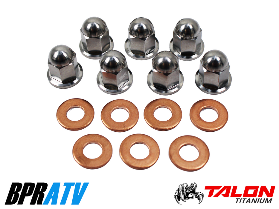 TITANIUM Yamaha YZ 80 YZ 85 YZ 125 Top End Engine Cylinder Head Cap Nuts Kit Set