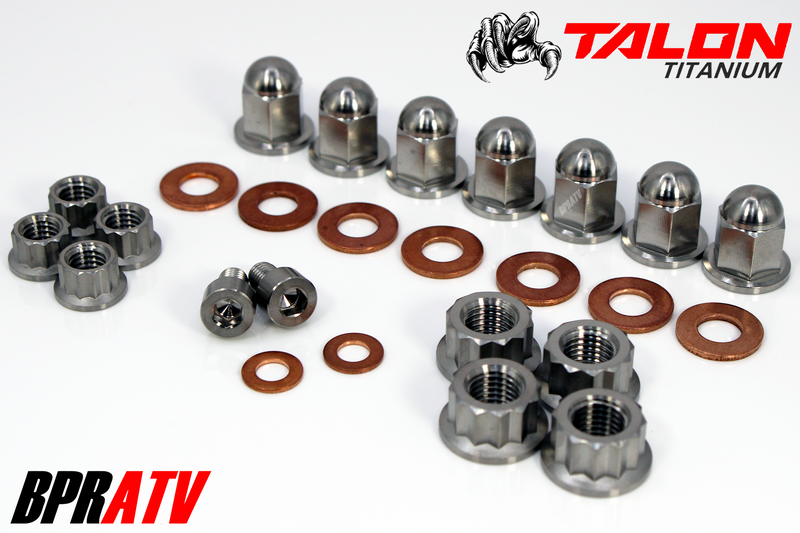 TITANIUM Honda TRX 250R ATC 250R Top End Engine Cylinder Head Acorn Nuts Kit Set