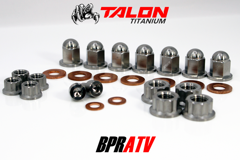 TITANIUM Honda TRX 250R ATC 250R Top End Engine Cylinder Head Acorn Nuts Kit Set