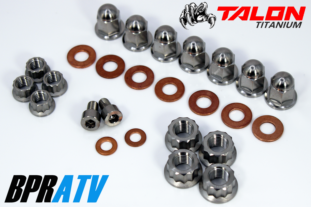 TITANIUM KX 100 125 KX250 2-Stroke Top End Engine Cylinder Head Cap Nuts Kit Set