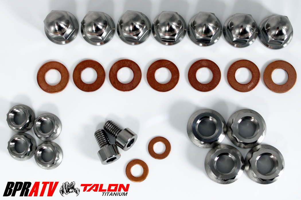 BPRATV Titanium Kawasaki KX60 65 KX80 KX 85 Cylinder Head Acorn Cap Nuts Kit Set