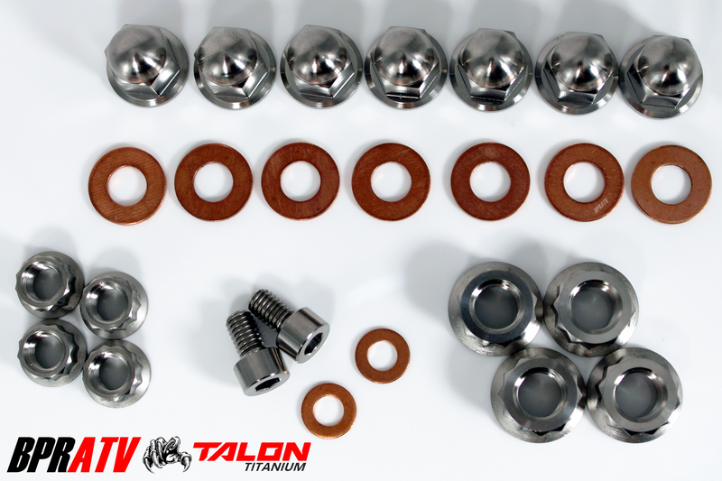 TITANIUM Honda TRX 250R ATC 250R Top End Engine Cylinder Head Acorn Nuts Kit Set