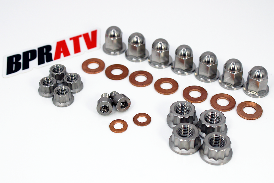 BPRATV Titanium Honda TRX250R TRX ATC 250R Cylinder Head Acorn Cap Nuts Kit Set