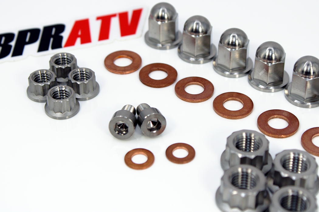 TITANIUM KX60 KX65 KX 125 2-Stroke Top End Engine Cylinder Head Cap Nuts Kit Set