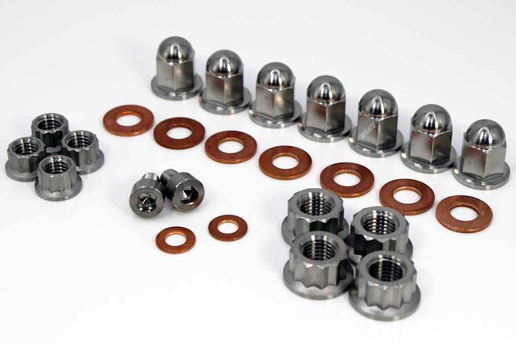 TITANIUM Blaster 200 YFS200 Top End Engine Cylinder Head Acorn Cap Nuts Kit Set