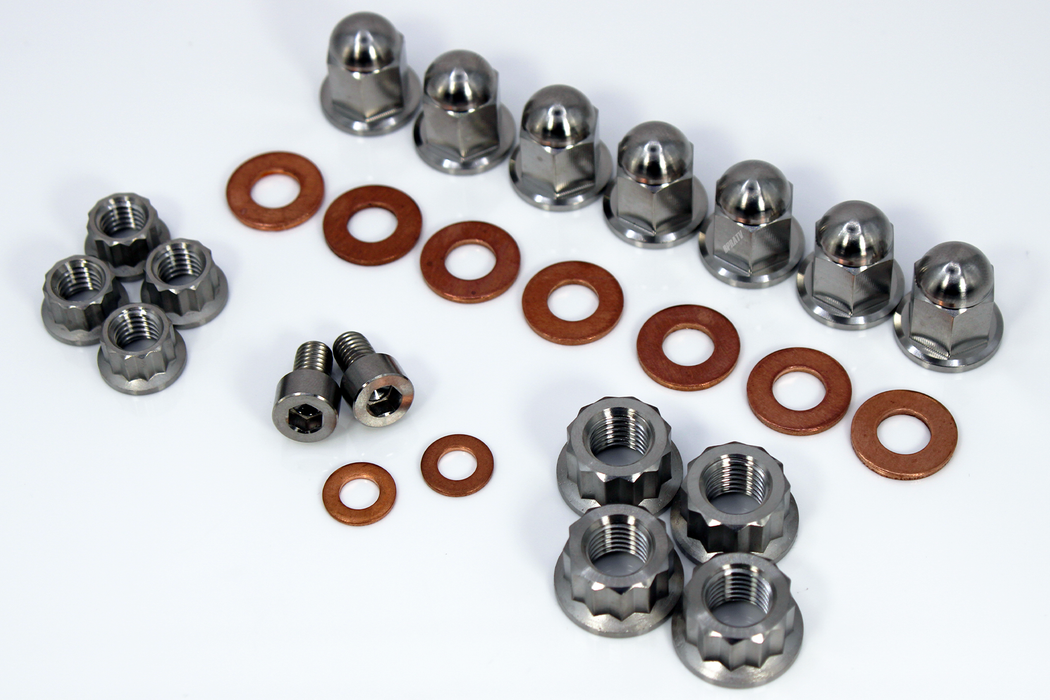 TITANIUM Yamaha Blaster 200 YFS200 Top End Engine Cylinder Head Cap Nuts Kit Set