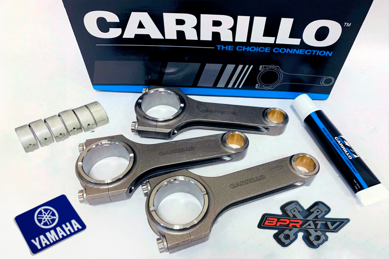 NEW Yamaha YXZ1000R CP Carrillo Heavy Duty Connecting Rod Kit GREEN Rod Bearings