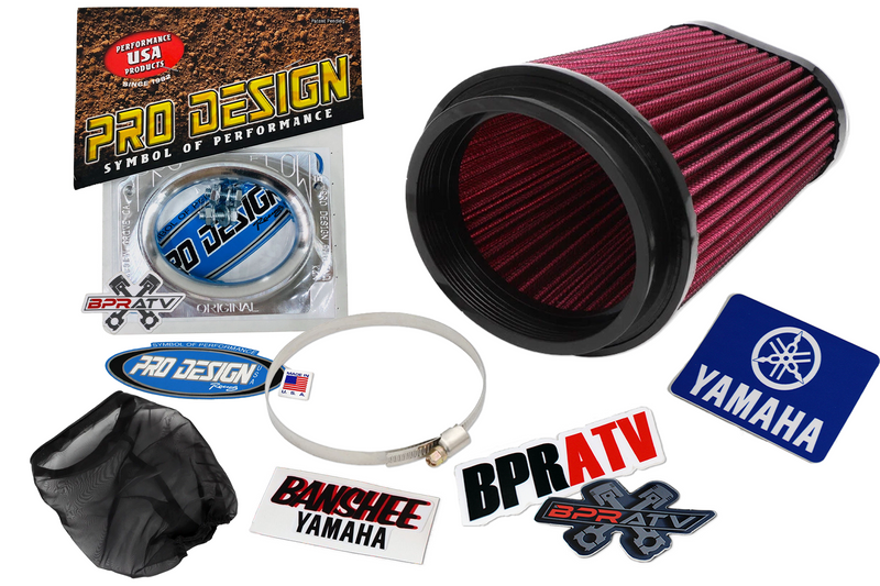 Pro Design Racing Pro-Flow Air Filter Kit Yamaha Banshee 350 87-06 K&N Style USA