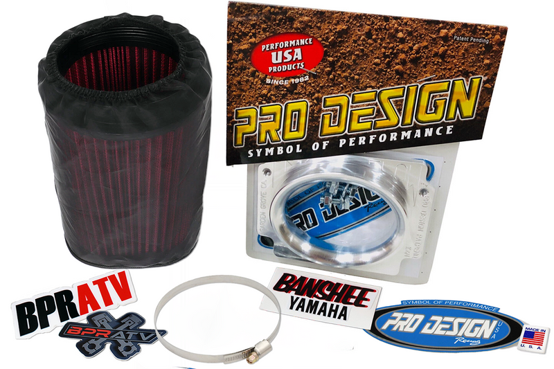 Pro Design Racing Pro-Flow Air Filter Kit Yamaha Banshee 350 87-06 K+N Style USA