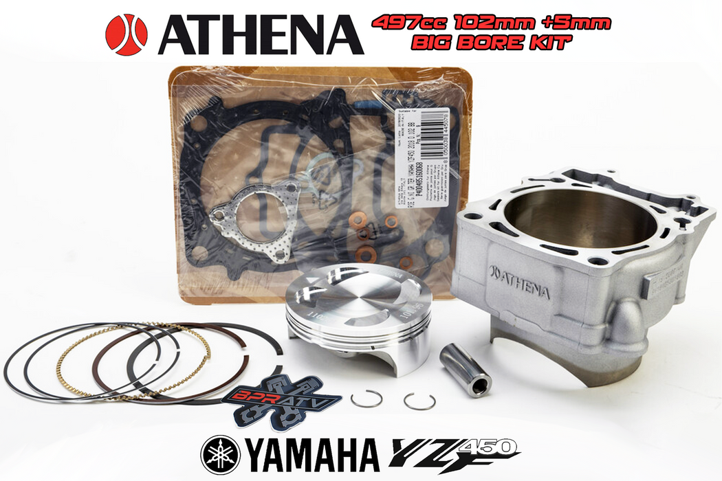 18 19 Yamaha YZ450F YZ 450F 102mm +5 497cc Big Bore Athena Big Bore Cylinder Kit