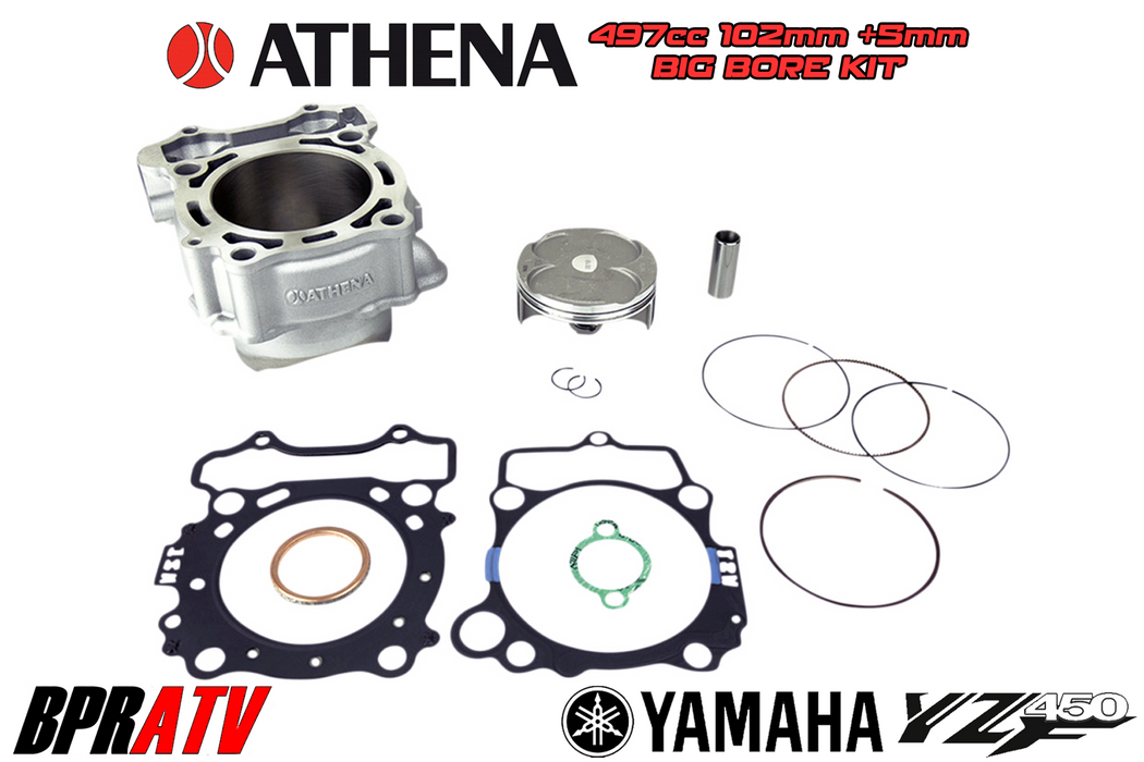 18 19 Yamaha YZ450F YZ 450F 102mm +5 497cc Big Bore Athena Big Bore Cylinder Kit