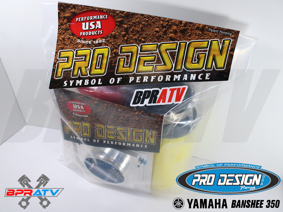 Pro Design Pro Flow Airbox Filter Kit Intake Manifold Filters Yamaha Banshee 350