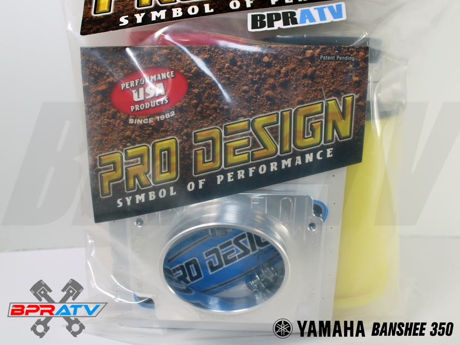 Pro Design Pro Flow Airbox Filter Kit Intake Manifold Filters Yamaha Banshee 350