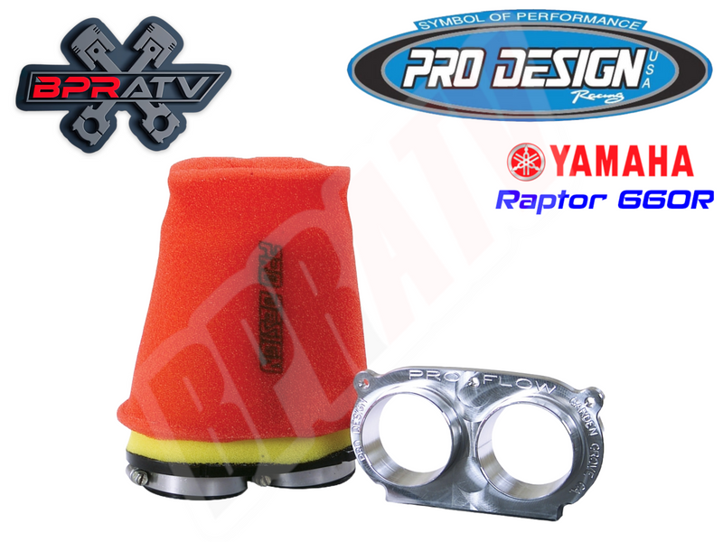 Pro Design Pro Flow Foam Air Filter Intake PWR Kit PD205 Yamaha Raptor 660 660R