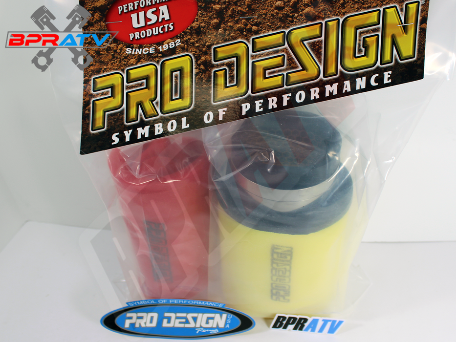 Pro Design Pro Flow Foam Air Filter Intake Box Kit Yamaha Banshee 350 YFZ350 USA