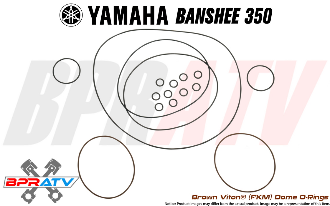 Yamaha Banshee Pro Design Cool Head Heat Treated Brown Dome O rings O-ring Kit