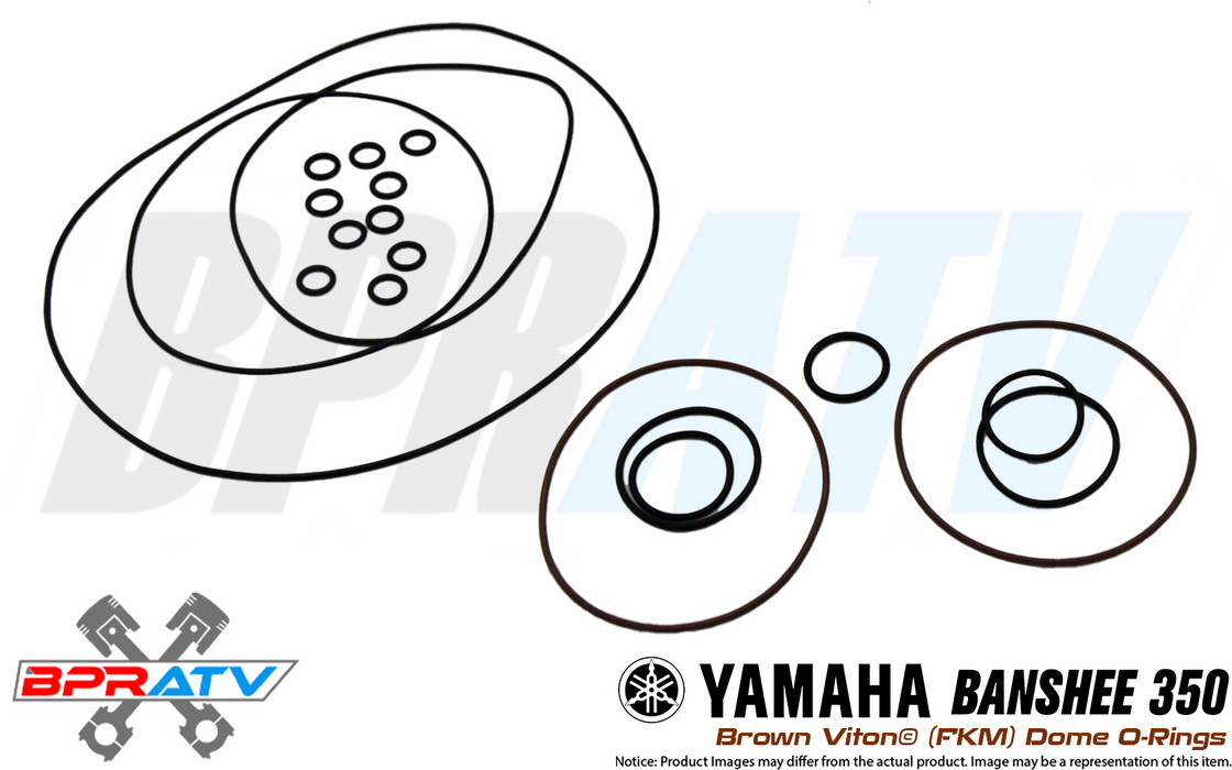 Yamaha Banshee Chariot Style Cool Head Heat Treated Brown Dome Orings O-ring Kit