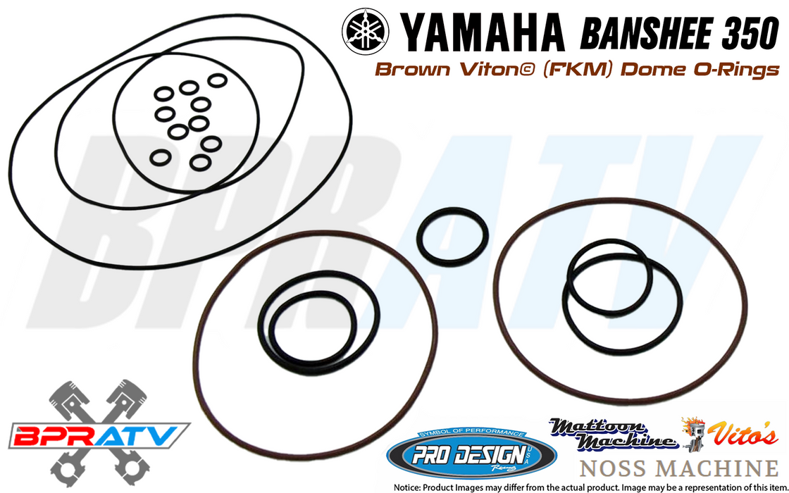 Yamaha Banshee Pro Design Style Cool Head Heat Treated Dome Orings O-ring Kit