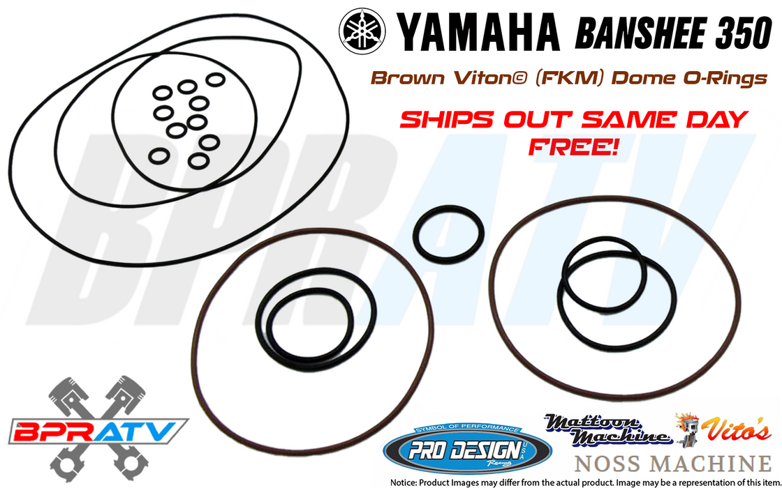 Banshee Cool Head Noss Redline Vito's Orings O-rings BROWN VITON Dome O-Ring Kit