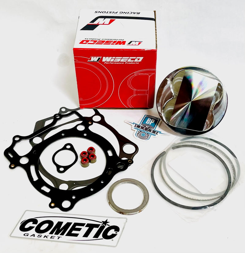08-14 19+ Grizzly 700 105.5 Wiseco Piston 11.5:1 734 Top End Gaskets Rebuild Kit