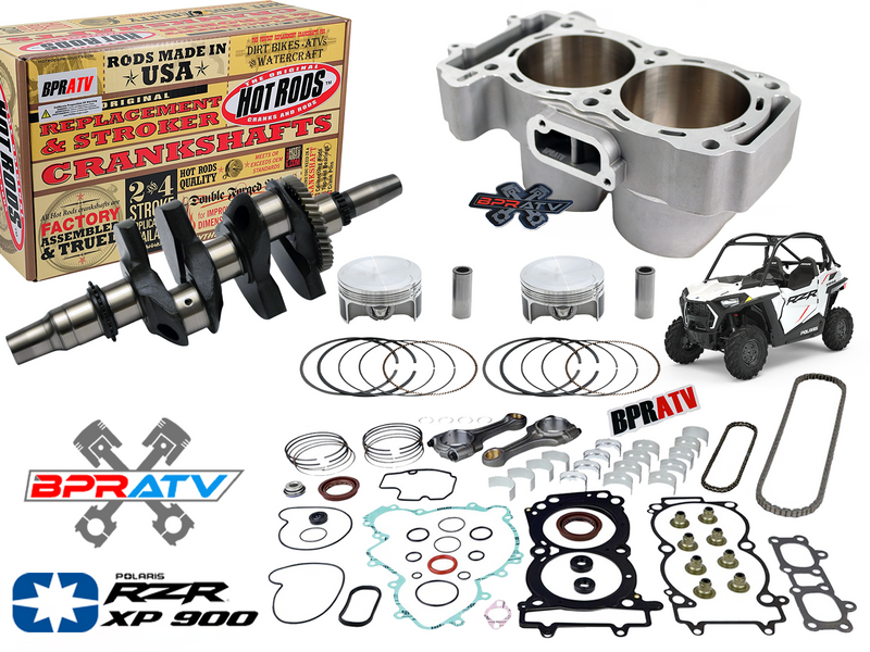 11-12 Polaris RZR XP 900 XP 4 Complete Engine Rebuild Kit Crank Cylinder Pistons