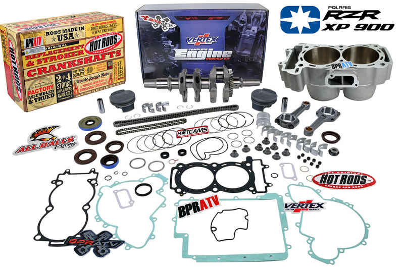 11-12 Polaris RZR XP 900 XP 4 Complete Engine Rebuild Kit Crank Cylinder Pistons