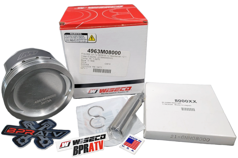 Wiseco Piston Kit 80mm Polaris Sportsman 800 EFI / Ranger / RZR 800 4963M08000