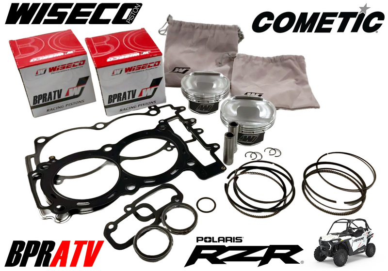 Polaris RZR 4 900 XP 900 Stock Bore Cylinder Wiseco Pistons Top End Rebuild Kit