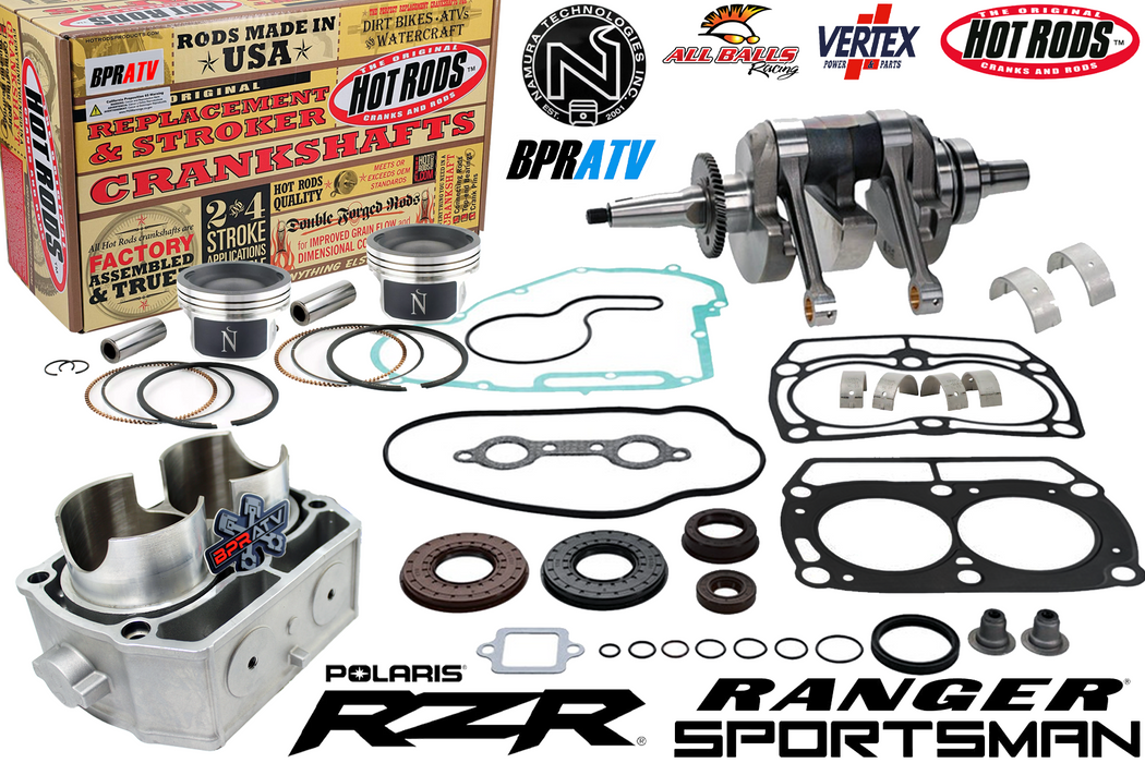 Polaris Sportsman RZR Ranger 800 HO Engine Rebuild Kit Crank Piston Gasket 11-15