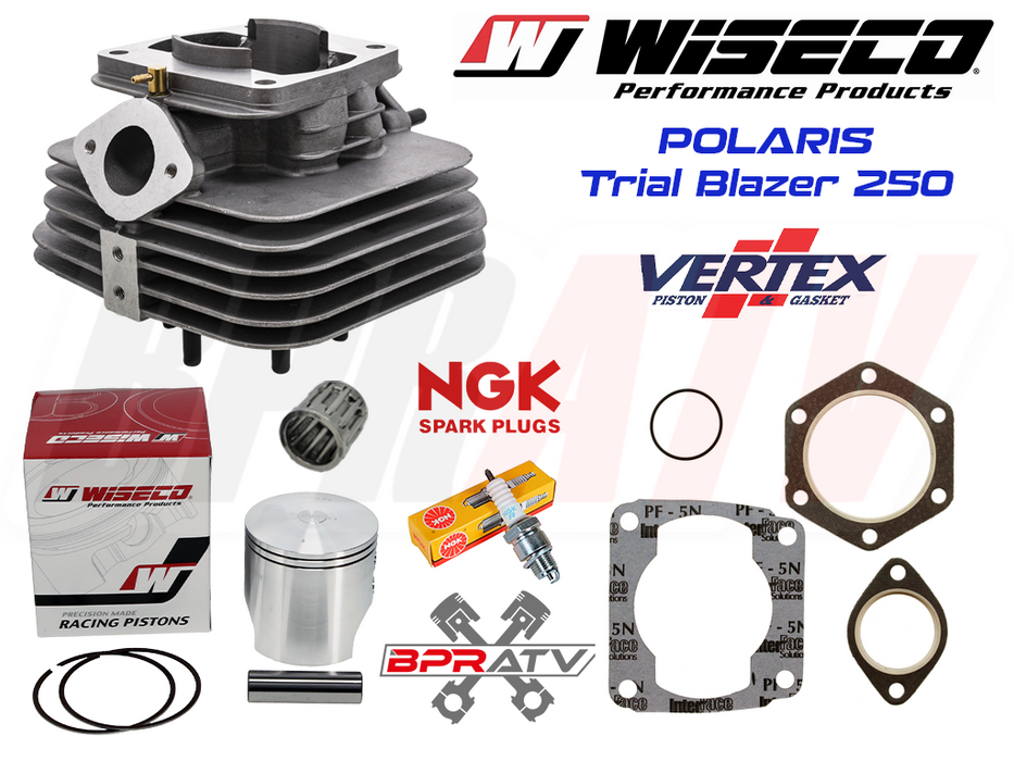 BPRATV Wiseco Vertex Cylinder Piston Gasket Kit Polaris Trail Blazer Xplorer 250