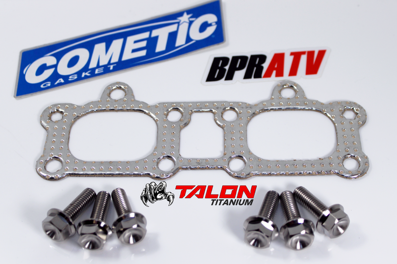 Cometic Manifold Exhaust Gasket Seal TITANIUM Bolts Polaris RZR XP 1000 3610184